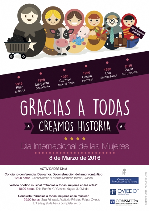 8 de marzo de 2016. Concierto del Ensemble de Saxofones del CONSMUPA en Oviedo