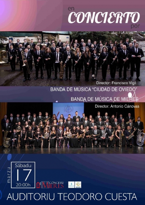 17 de marzo de 2018. Concierto de la Banda de Música de Mieres.