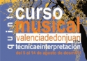 5 al 14/8/2011. V Curso Musical de técnica e interpretación